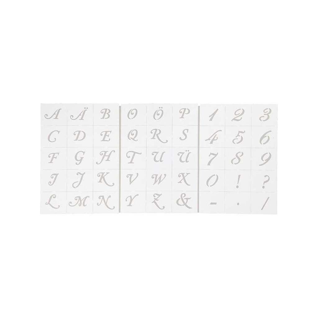 Creativ Company - Letters and Numbers Template