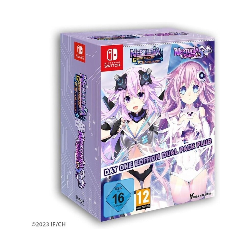 Neptunia Game Maker R:Evolution / Neptunia: Sisters VS Sisters (Day One Edition Dual Pack Plus) - Nintendo Switch - RPG