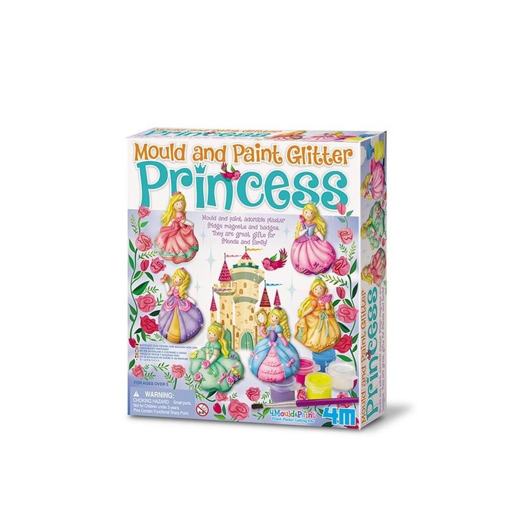 4M Mould &amp; Paint-Glitter Princess--3528