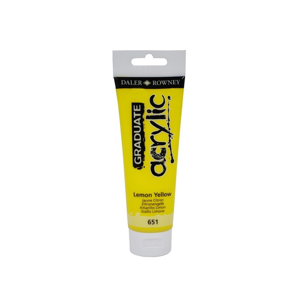 Daler-Rowney Graduate Acrylic 120 ml Lemon Yellow