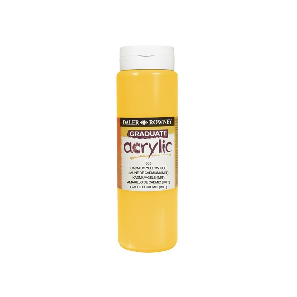 Daler-Rowney Graduate Acrylic 500 ml Cadmium Yellow Hue