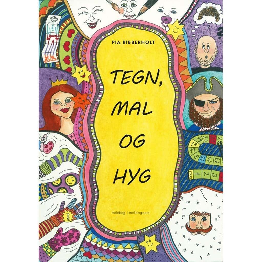 Tegn mal og hyg - Børnebog - Hardcover