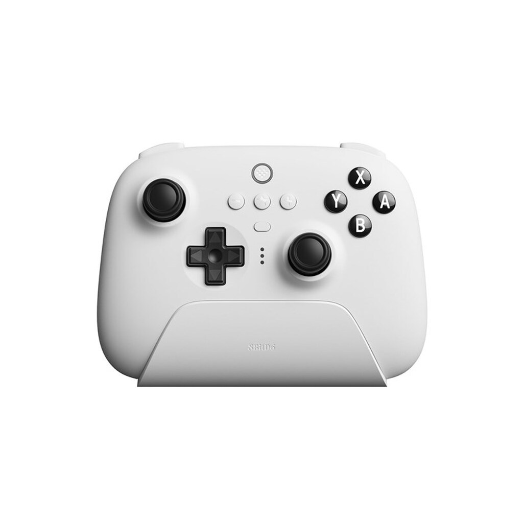 8BitDo Ultimate Bluetooth Controller w/ Charging Dock - White - Wireless - Nintendo Switch