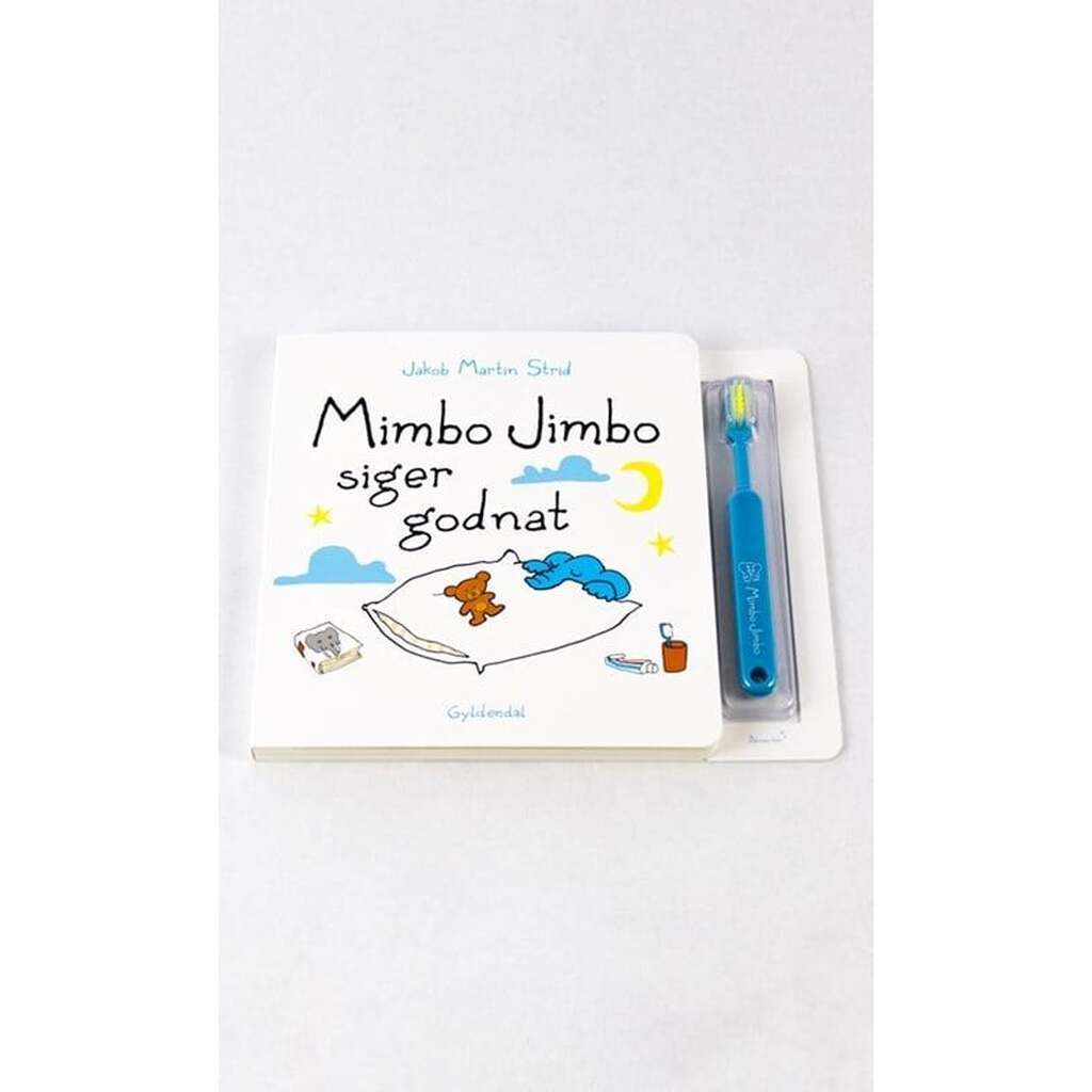 Mimbo Jimbo siger godnat (med tandbørste) - Børnebog - Papbog