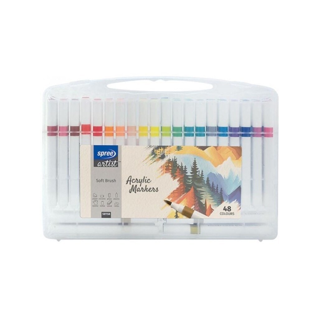 SPREE Akryl Penseltusser, 48 stk.