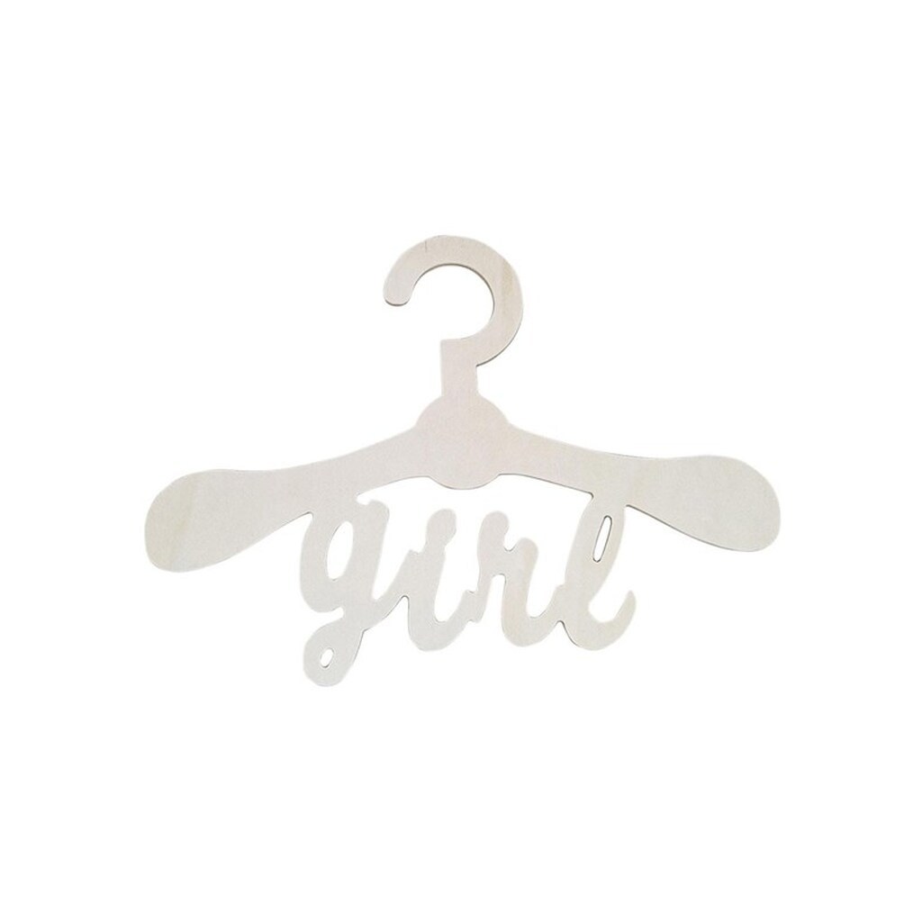 Playwood Multiplex Wooden Children's Clothes Hanger Girl