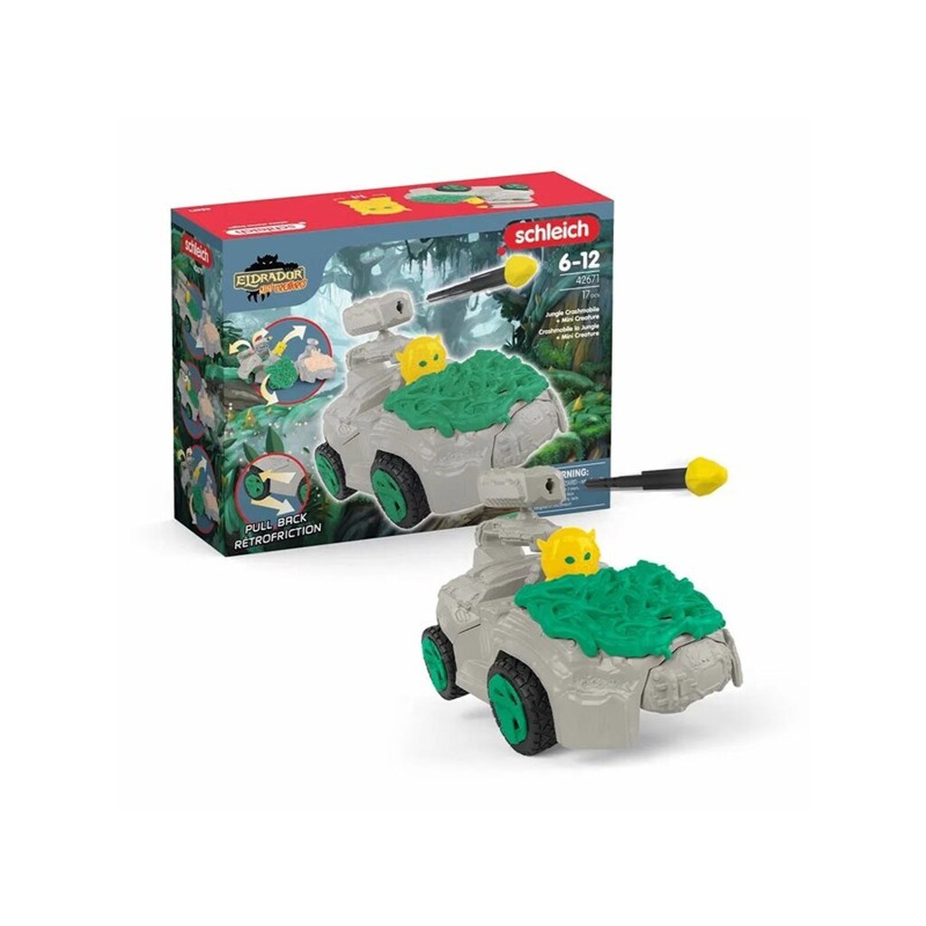 Schleich Jungle-crashmobil med MINI CREATURE