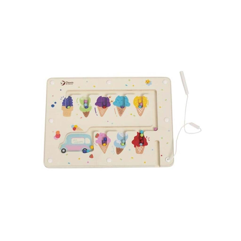 Classic World Wooden Color Match Game Ice Cream Magnetic