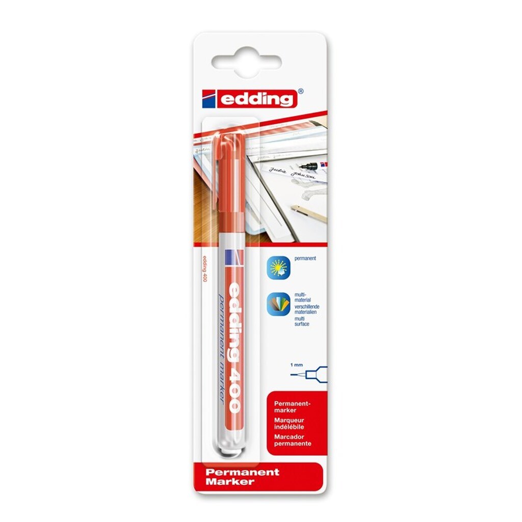 Edding e-400 Permanent marker rød