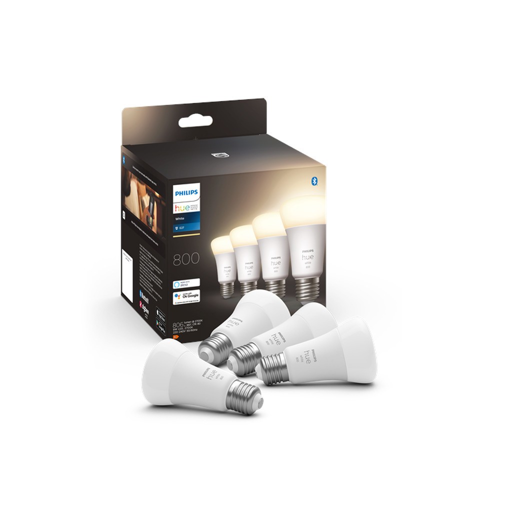 Philips Hue White A60 E27 806 Lumen - 4-Pak