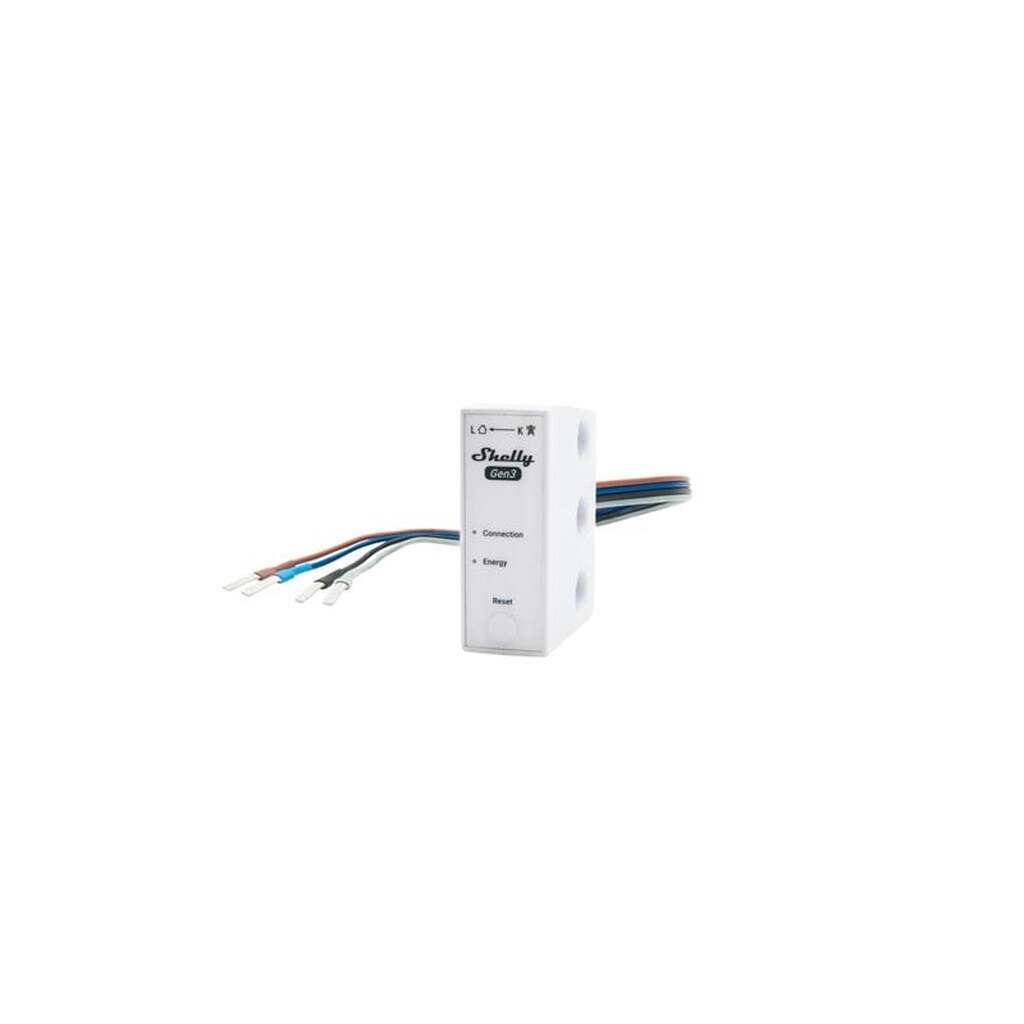 Shelly 3EM-63W Gen3 (wire model) - WiFi 3-faset energimåler, 63A