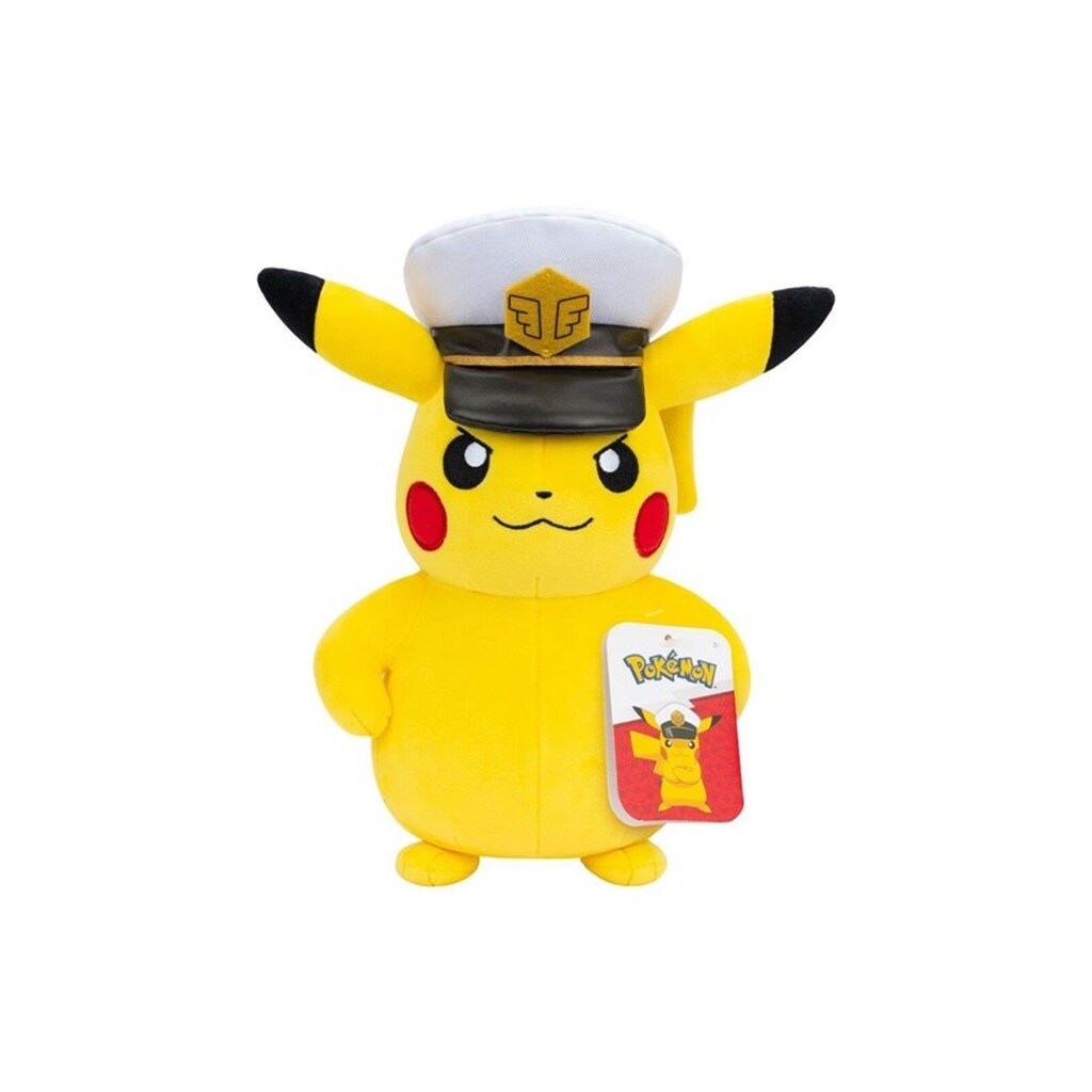 Pokemon Kaptajn Pikachu Bamse 20 cm