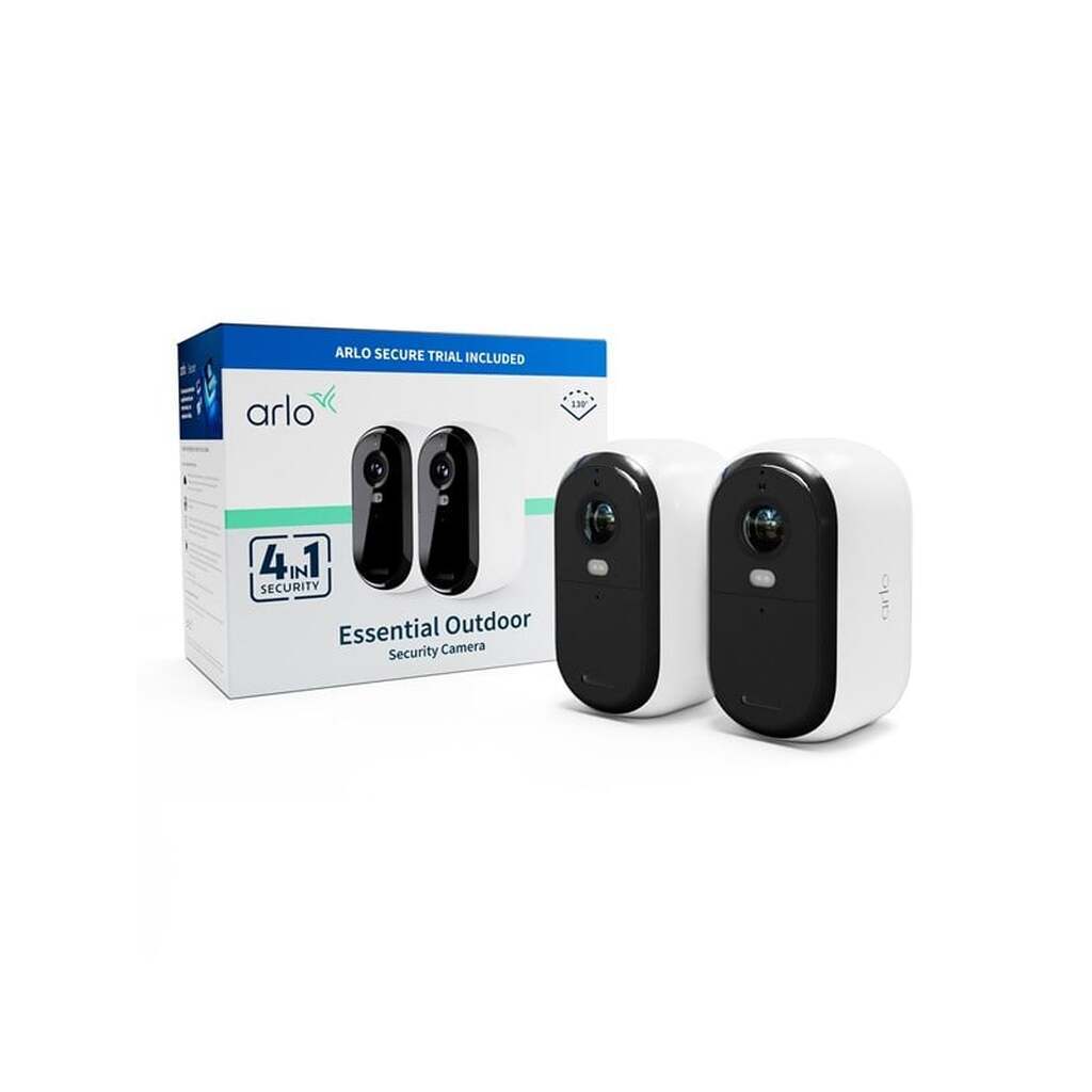 Arlo Essential 2 HD udendørskamera 2-pack