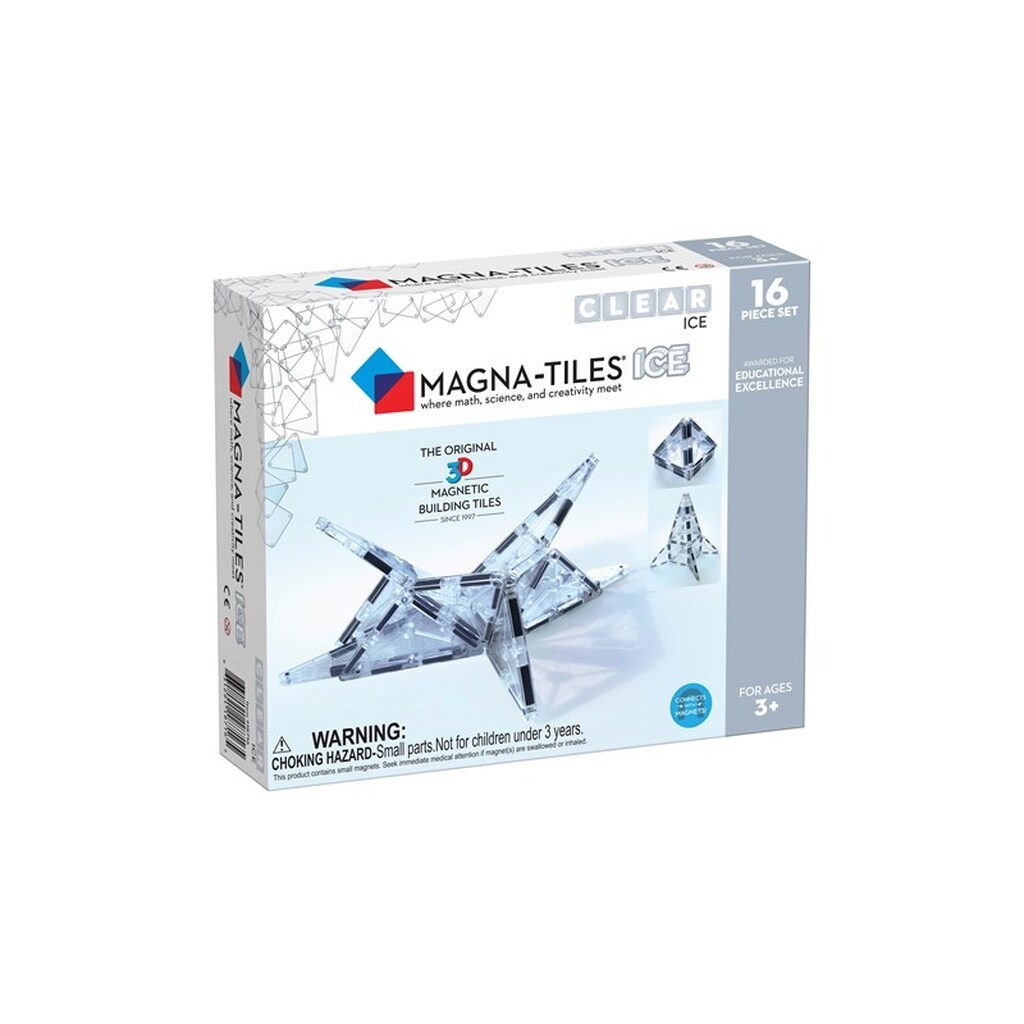 Magna-Tiles Clear ICE 16 stk udvidelsessæt