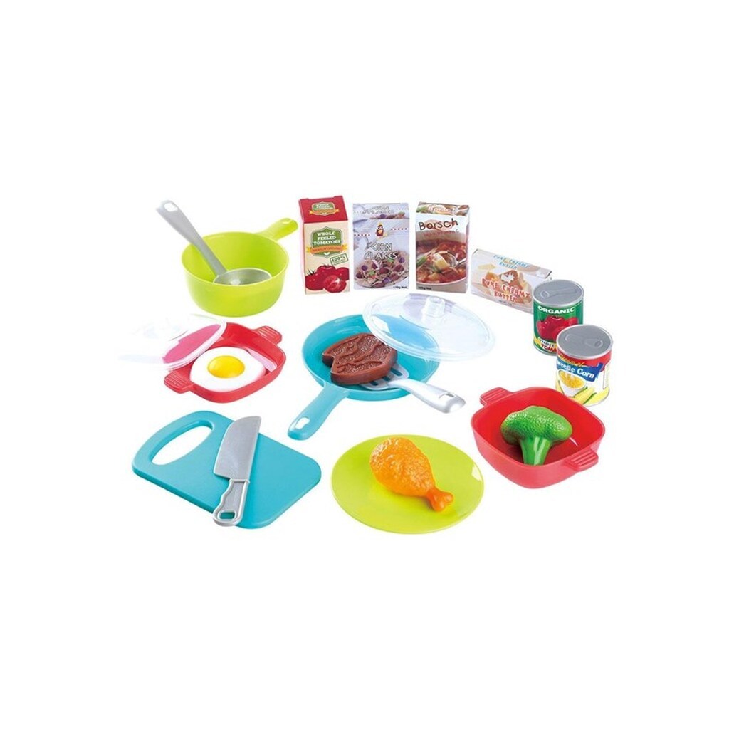 PLAY Kitchen Accessories and Play Food Set 21pcs.