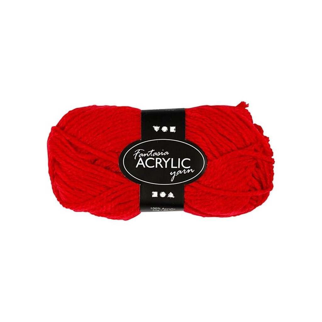 Creativ Company Acrylic yarn Red 50gr 80m