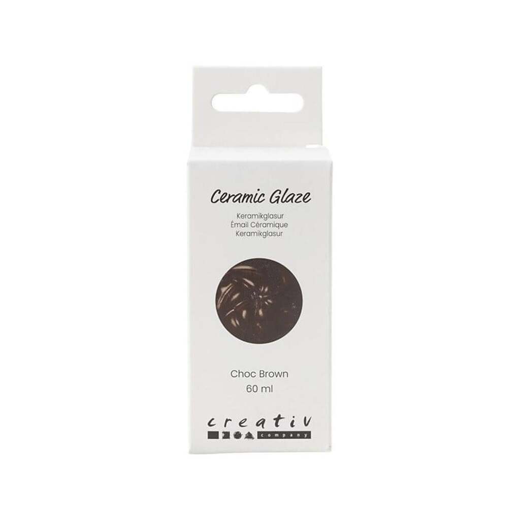 Creativ Company - Ceramic Glaze 984-1101 C Opaque Chocolate Brown - 60ml