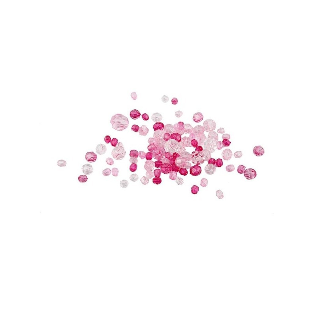 Creativ Company Faceted Beads Mix Pink 45 grams