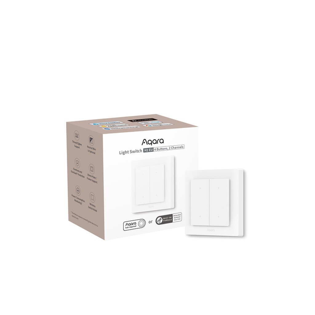 Aqara Light Switch H2 EU (4 Buttons 2 Channels)