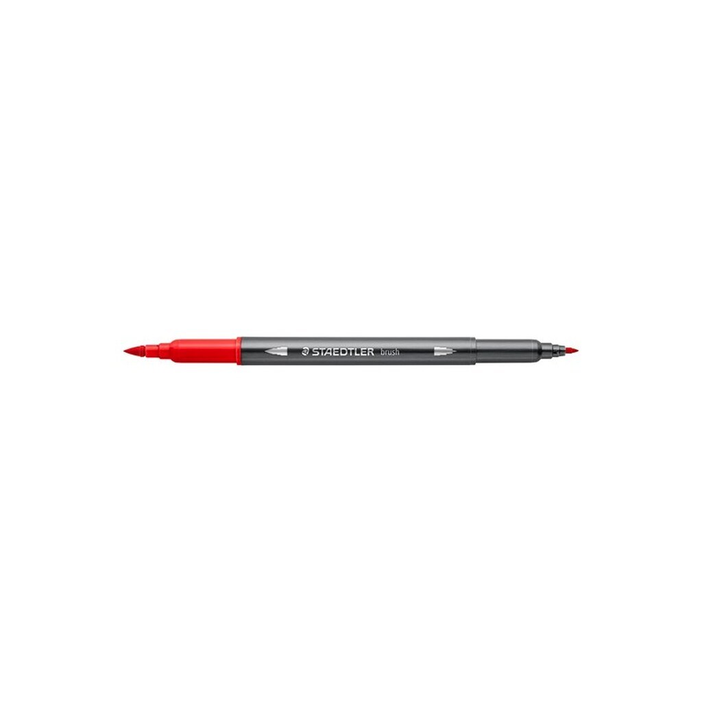 Staedtler STAEDTLER AKVAREL BRUSH rød, ÆSKE 10 STK