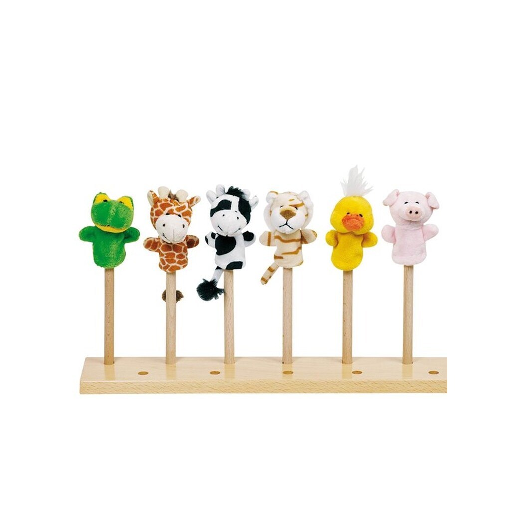 Goki Plush Finger Puppet Animal 6pcs.