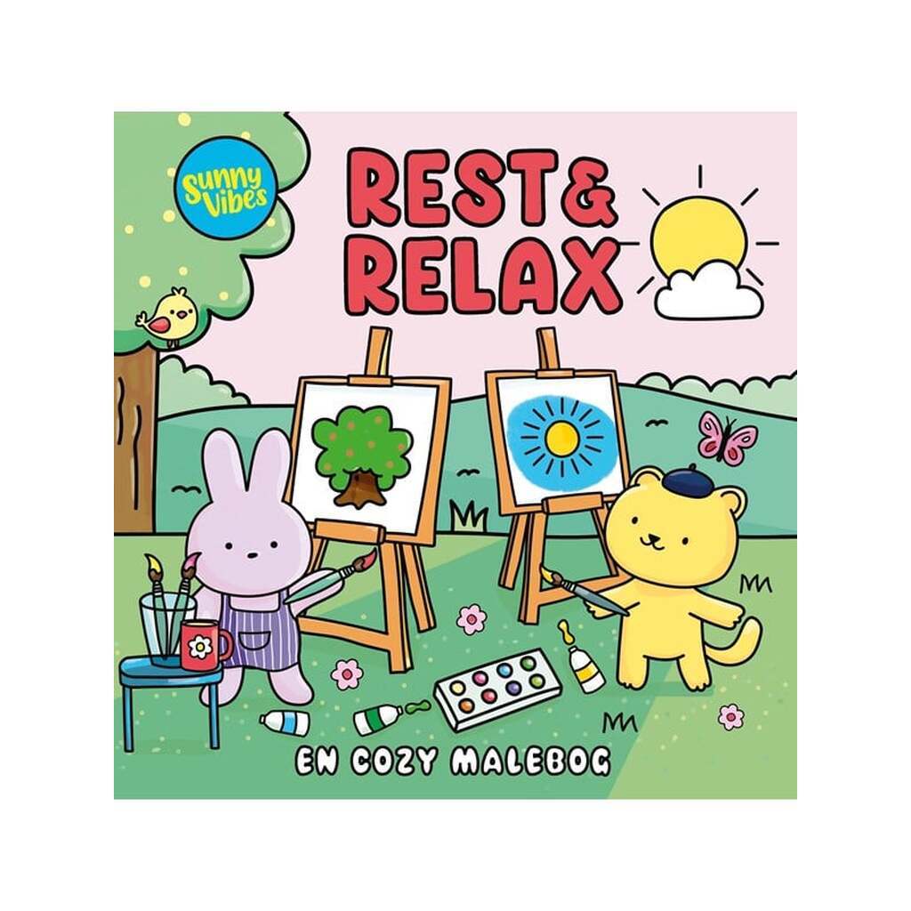 Rest &amp; Relax: En cozy malebog - Børnebog - Pocketbog