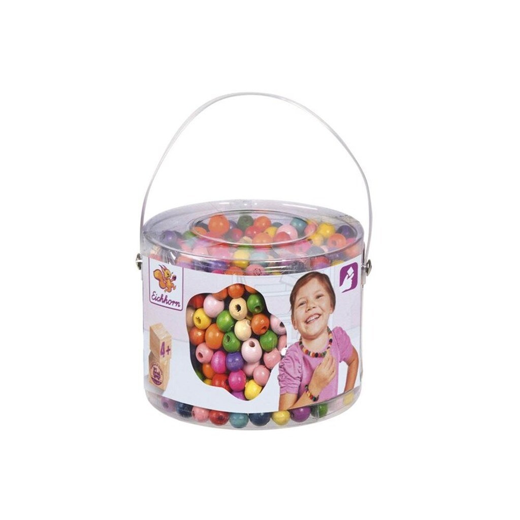 Eichhorn Wooden Beads in Bucket 800pcs.
