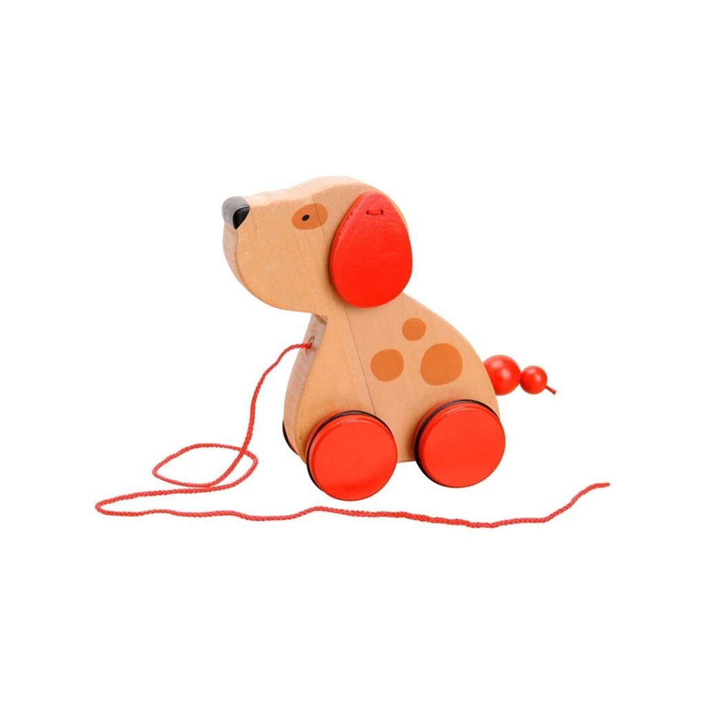 Goki Wooden Pull Animal Dog