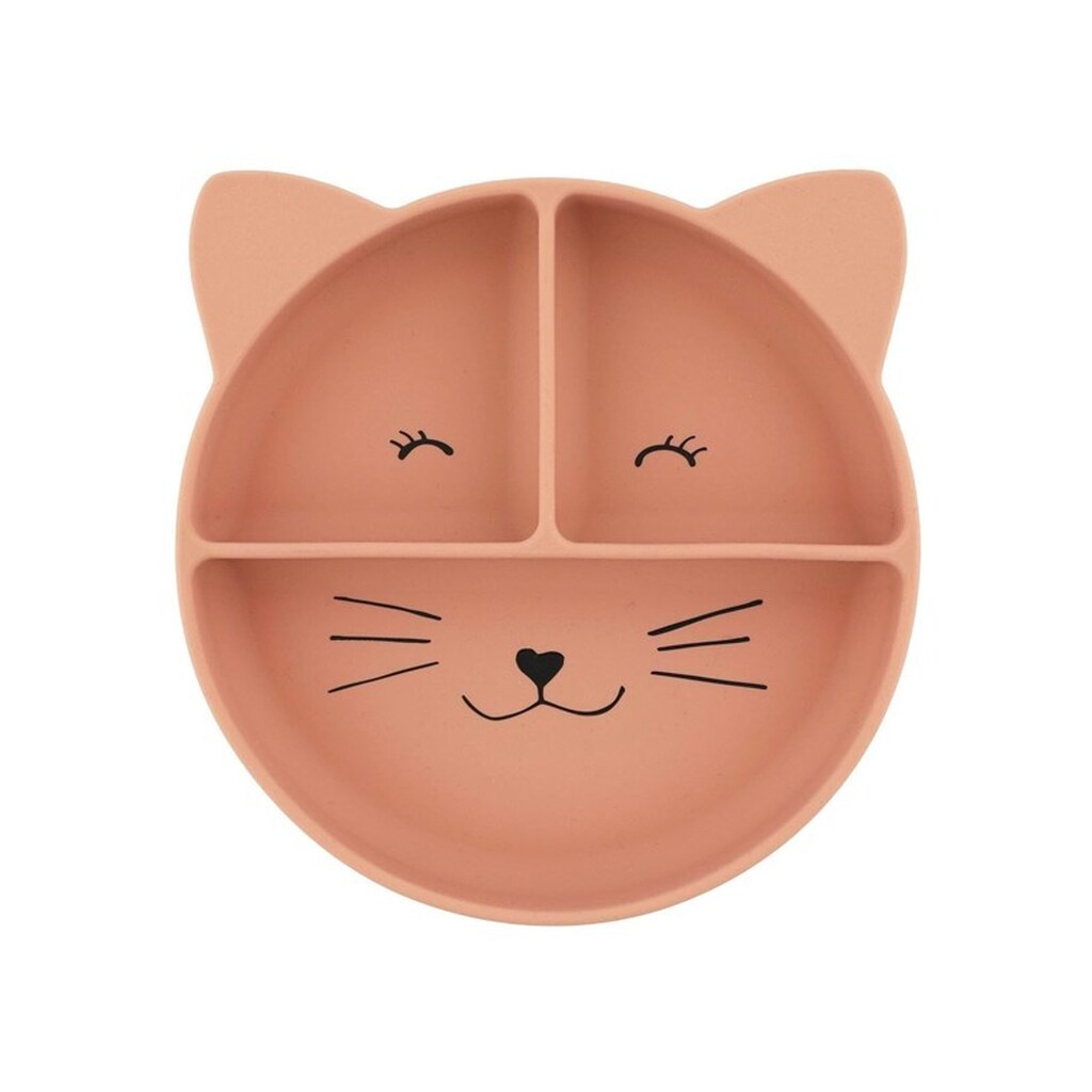 Trixie Silicone Plate with Compartments and Suction Cup - Mrs. Cat