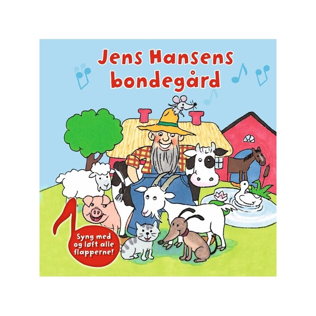 Sangflapbog: Jens Hansens bondegård - Børnebog - hardcover