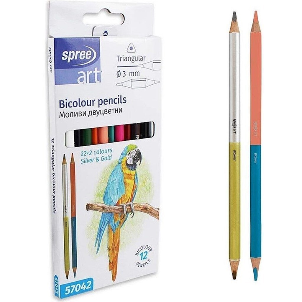 SPREE Farveblyant dobbelte 12 stk. = 24 farver