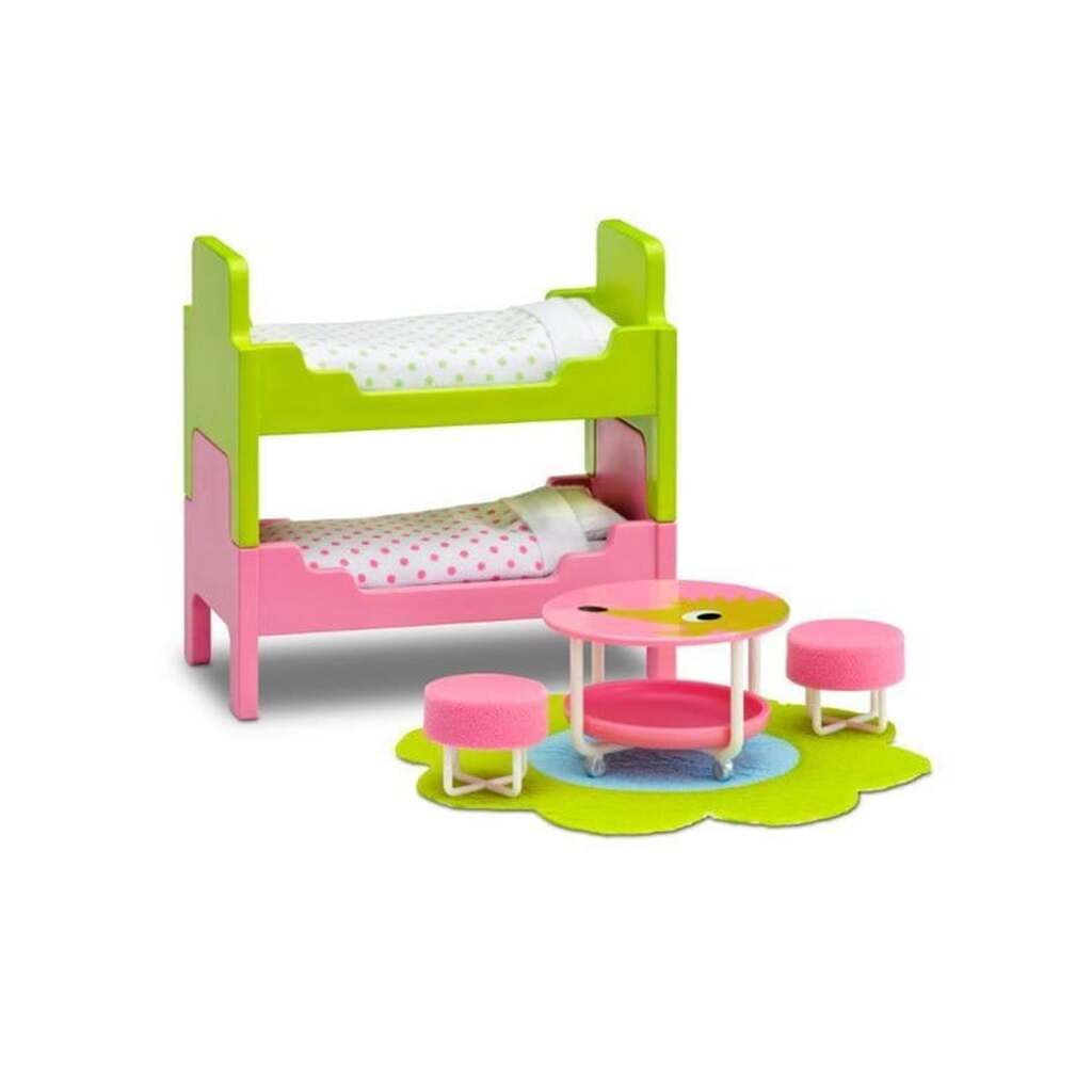 Lundby børneværelsessæt køjesenge bord m.m.