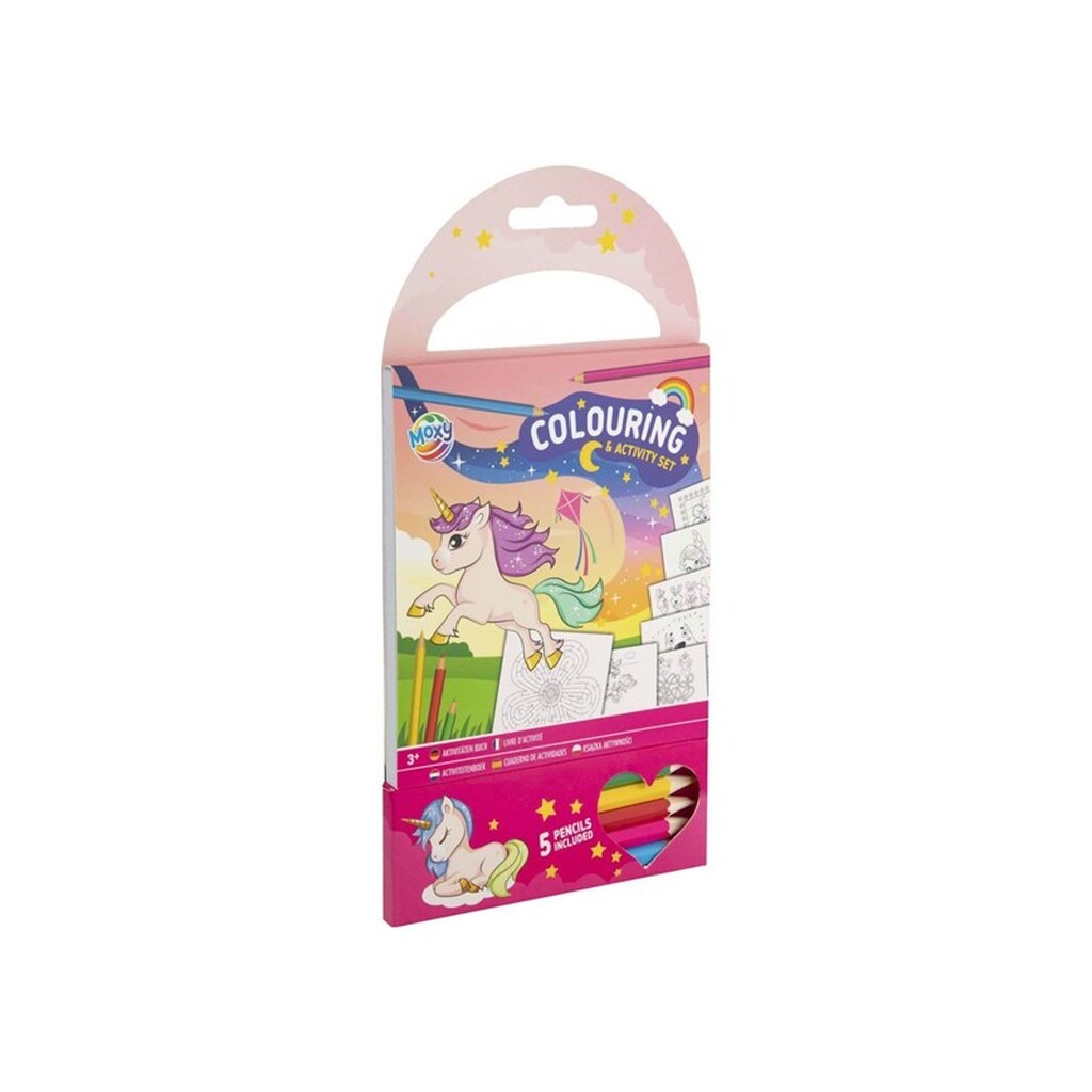 Creative Craft Group Coloring and Activity Set Pink with 5 Colored Pencils