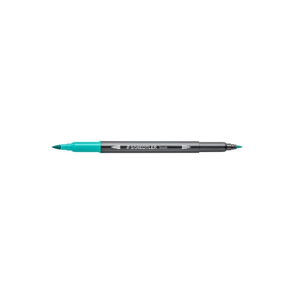 Staedtler STAEDTLER AKVA BRUSH PEN TURKIS, ÆSKE 10 STK