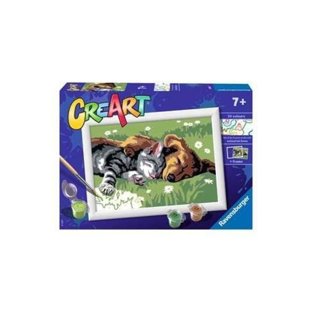 Ravensburger CreArt Painting by Numbers - Sleeping Cats and Dogs