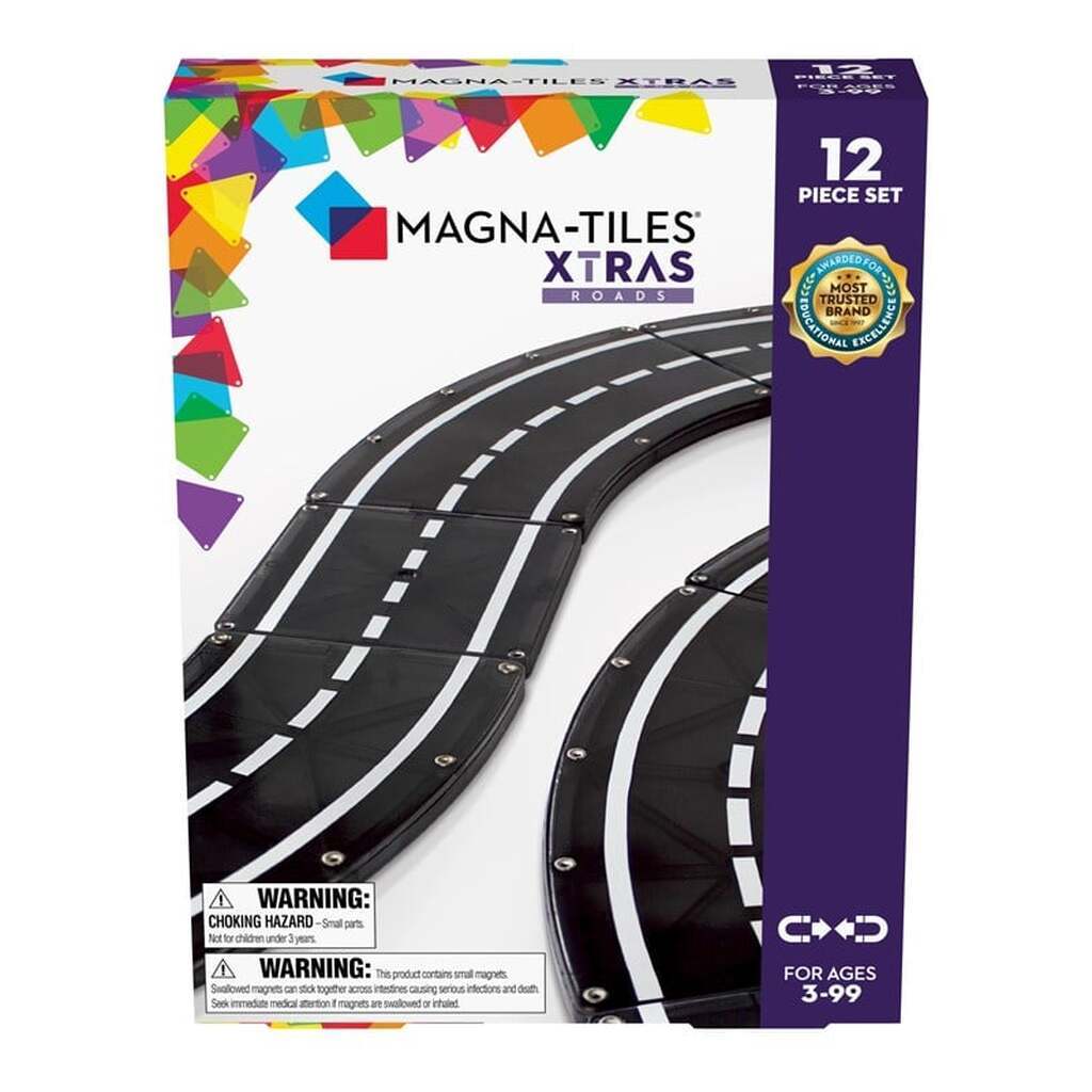 Magna-Tiles XTRAS sæt med vejbaner 12 dele