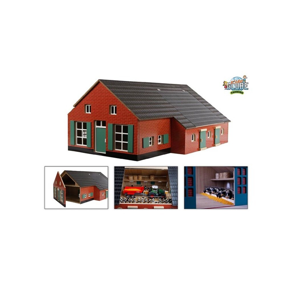 Kids Globe Farm House with Stable 1:32