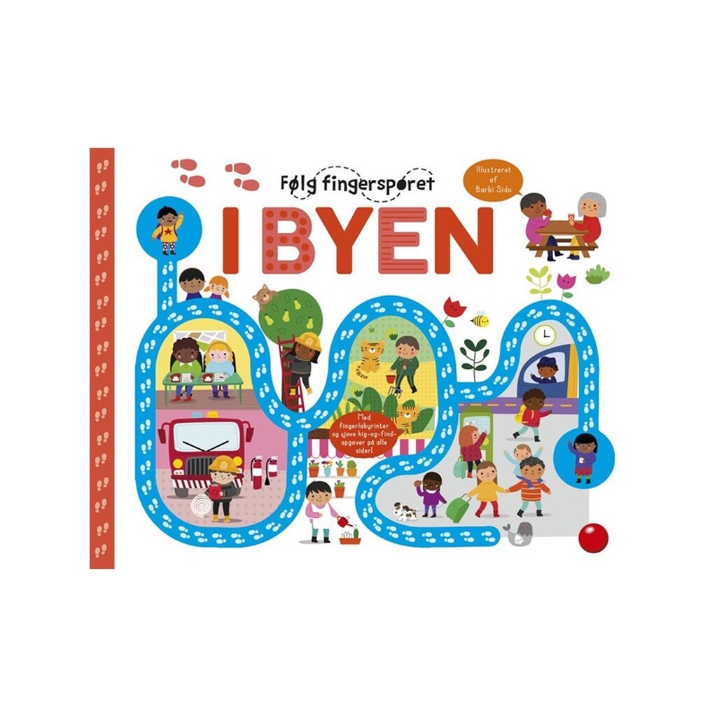 Følg fingersporet: I byen - Børnebog - Hardcover
