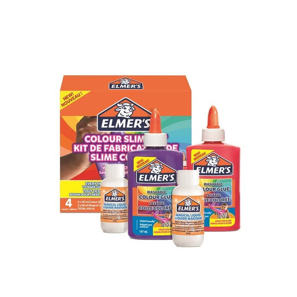 Elmer&apos;s Colour Slime Kit | Sæt med 4 dele