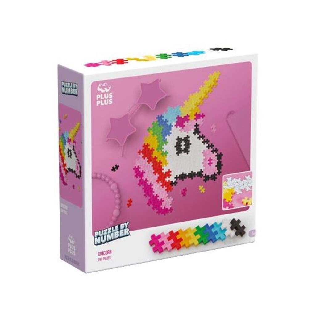 Plus-Plus Puzzle By Number Unicorn 250 pcs