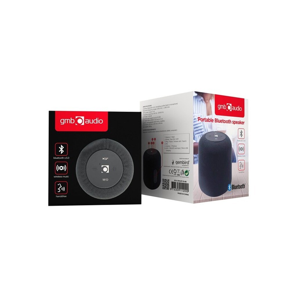Gembird SPK-BT-15 - speaker - for portable use - wireless