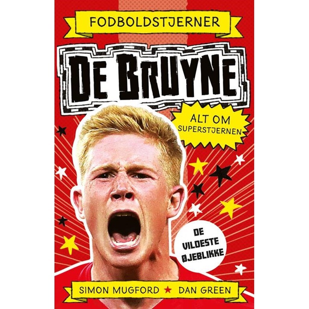 Fodboldstjerner - De Bruyne - Alt om superstjernen - Børnebog - Hardcover