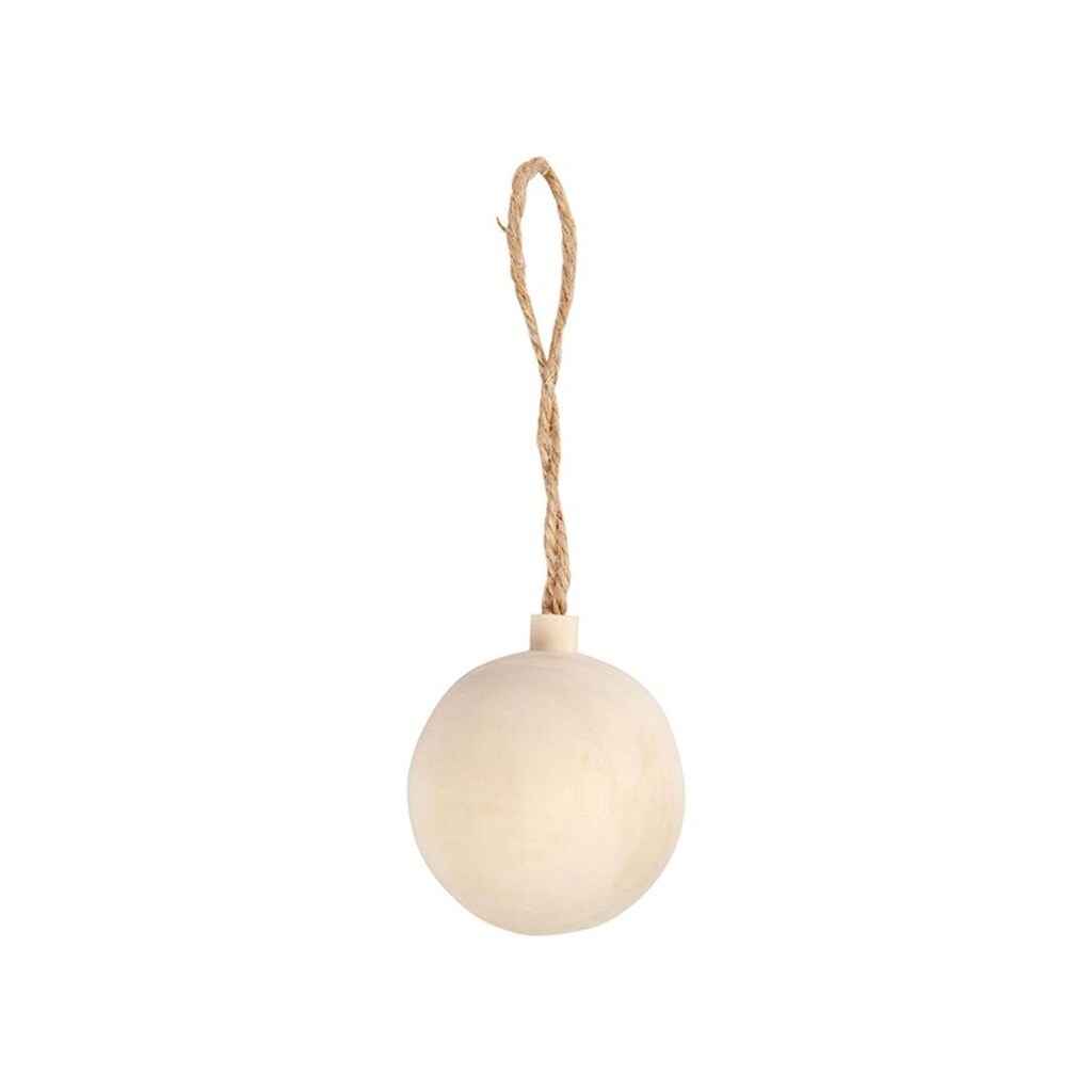 Creativ Company Christmas Bauble Pendant Wood 4.8cm