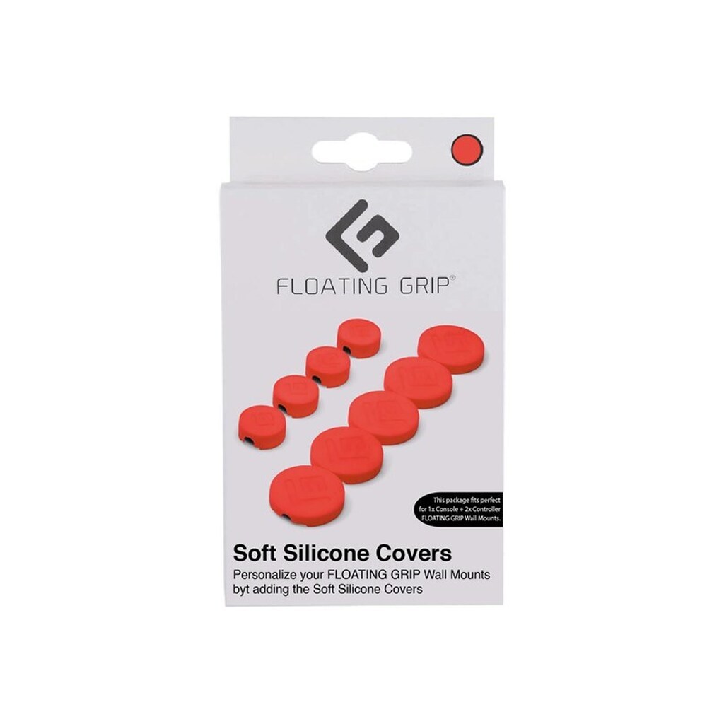 Floating Grip Wall Mount Covers (Red) - Sony PlayStation 5