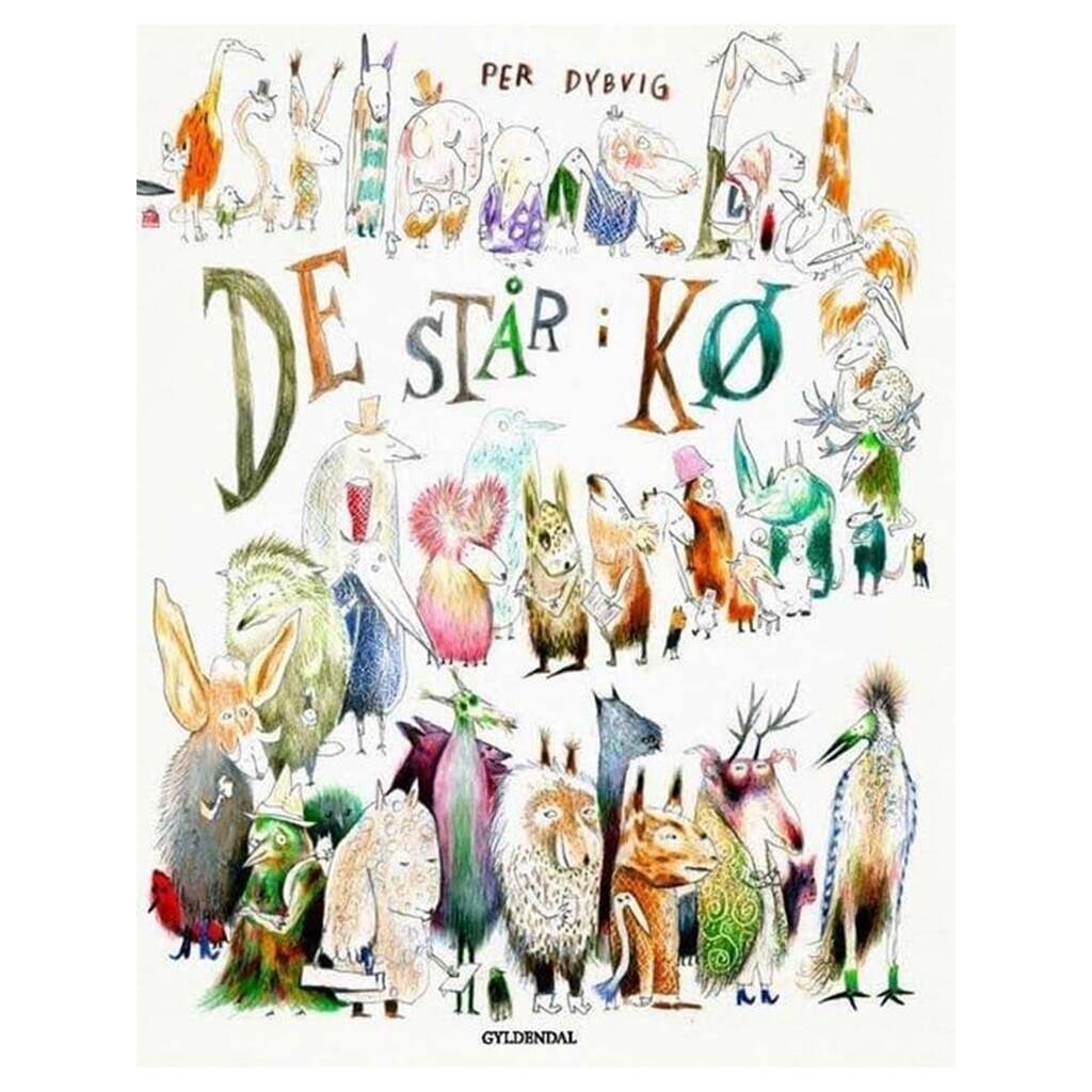 De står i kø - Børnebog - Hardcover