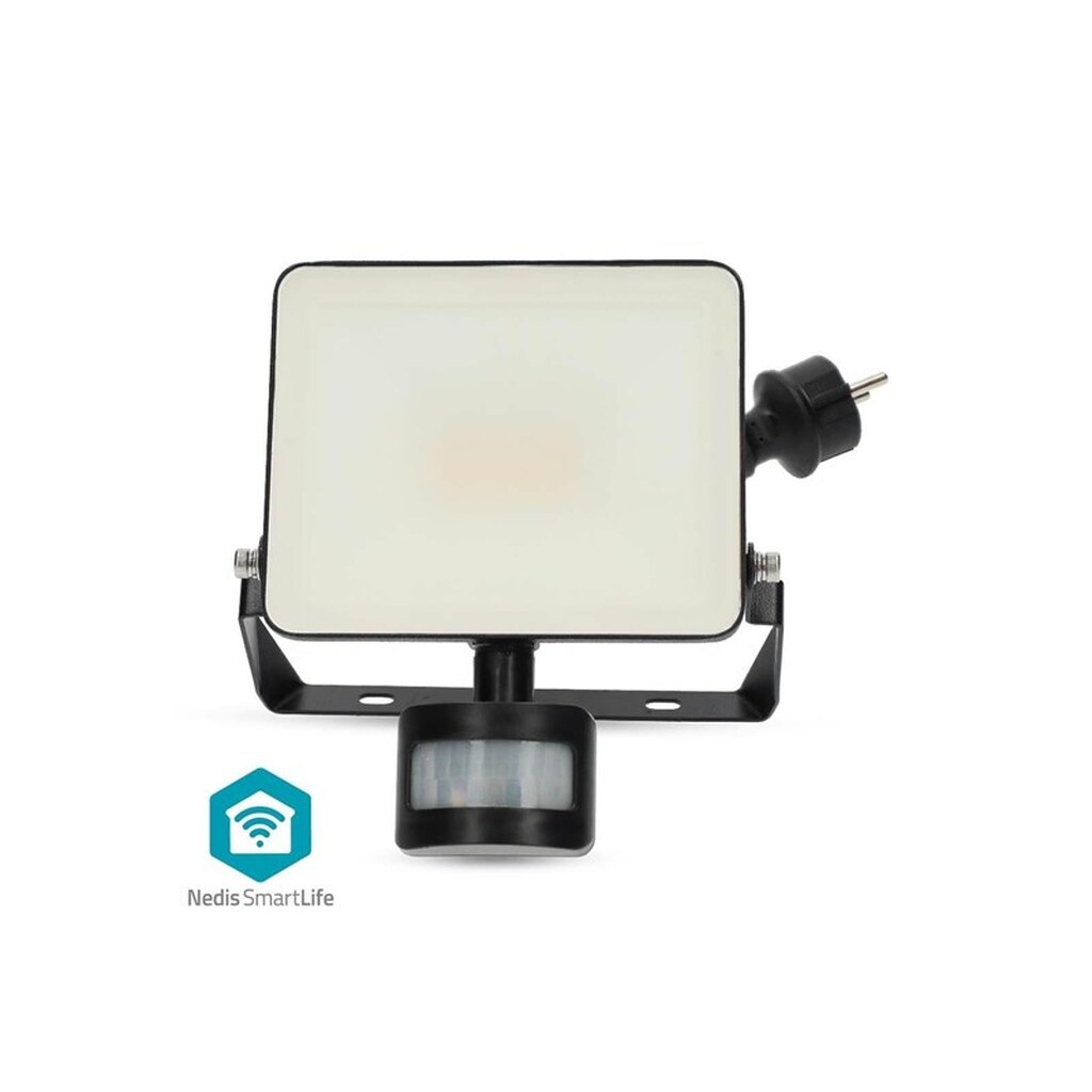 Nedis Smartlife udendørs lys Bevægelsesføler 1620 lm Wi-Fi 20 W Varm til kølig hvid 3000 - 6500 K Aluminium Android&#8482; / IOS