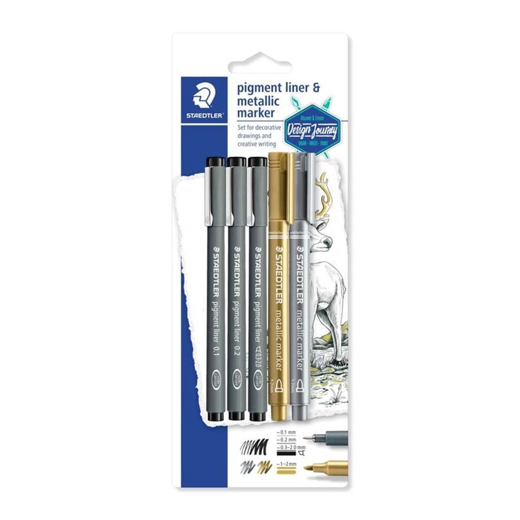 Staedtler STAEDTLER Pigm Liner Promo Sæt/Bk