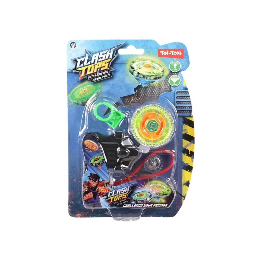 Toi-Toys Metal Spinning Top Gyro Battle with Light