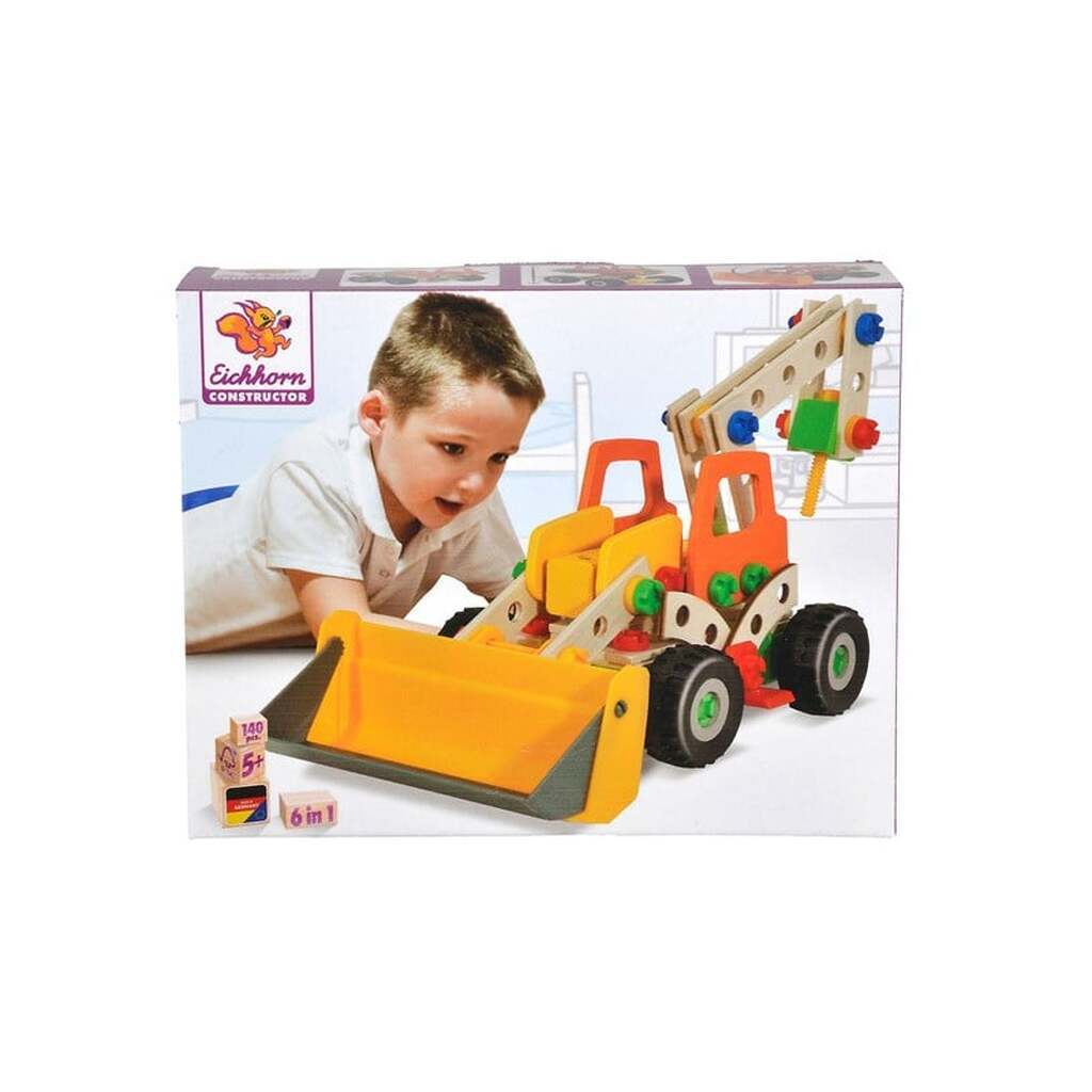 Eichhorn Constructor Work Vehicles 6in1 140pcs.