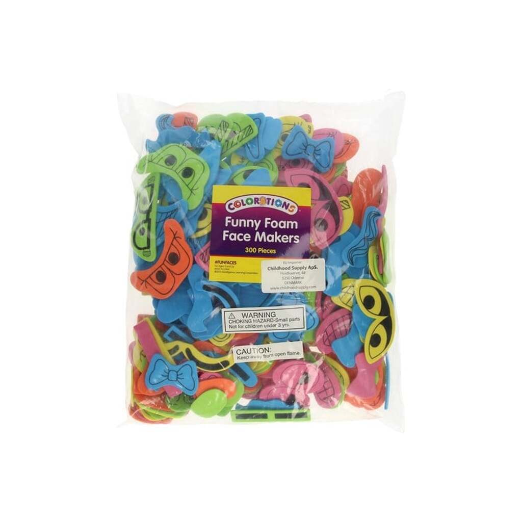 Colorations - Funny Facial Parts Foam 300pcs.